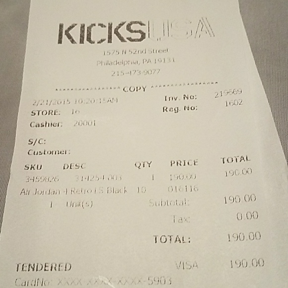 Air Jordan 4 Retro LS 'Oreo' 2015, New, Dead stock - Picture 4 of 7